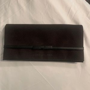 Marc Jacobs Clutch Purse Large Wallet Black Suede